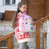 Unicorn Sequin Rugzak Kinderen Reizen Leisure Schooltas Kleuterschool Cartoon Pluche Schouders Tas