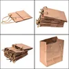 Gift Event Festive Supplies Home & Gardengift Wrap 10Pcs Paper Jewelry Party Bag Carrier Bags - Brown Promotion1 Drop Delivery 2021 S5Ory