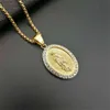 Virgin Mary Pendant Necklace for Women Girls Gold Color Our Lady Jewelry Whole Colar Madonna Trendy Chain