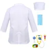 100-160 Cm Bambini Dottore Infermiera Uniforme Cosplay per le Ragazze dei Ragazzi Halloween Carnevale Fancy Party Costumi di Prestazione Set di Giocattoli Y0913