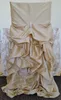2021在庫あり異なる色の結婚式の椅子カバーエレガントなタフタクリスタルヴィンテージチェアサッシの装飾スカートZJ016