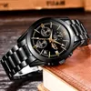 Lige Mens Watches Top Brand Luxury Fashion Business Quartz Watch Men Sports Full Steel Waterproof Black Clock Relogio Masculino Q0524