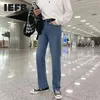 IEFB Spring Baggy Jeans för män Koreanska Mode Mångsidiga Straight Pants Trendiga Fall Wide Ben Byxor Trend Denim Trousers 4240 210524