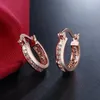 Cuelga los pendientes de los cristales de la plata esterlina 925 de la fábrica directa de la lámpara para el banquete de boda de la joyería de la moda del oro 18K del circón C291y