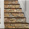 Muurstickers 13 stks / set Retro Stone Baksteen Trap Sticker Thuis Trap Decoratie Behang Lijmtrap Renovatie Muurschildering Trapsticke