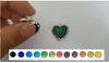 heart Phase box mood charms Peach shape changing color pendant