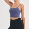 OutfitShaping Solid Color Women Yoga Bra Shirts Sports Vest Fitness Outfits Sexiga underkläder med avtagbara bröstkuddar andningsbara S4350955