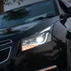 3 estilos para chevrolet cruze led farol 2009-2016 faróis cruze drl sinal de volta feixe alto anjo olho lente do projetor