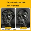 Máscaras táticas de caveira tiro caça paintball máscaras motocicleta homem rosto cheio airsoft ciclismo caminhadas máscara militar confortável