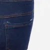 Minimalistische figurbetonte Denim-Bleistifthose für Frauen mit hoher Taille, schlanke schwarze Jeans, weibliche Mode, stilvoller Frühling 210521