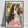 Mona Lisa Mona Lisa Graffiti Wall Art on A Funny Canvas on The Wall Painting Artistic Pictures for Living Room Home Decoration9338996
