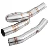 Motorcycle Exhaust System Middle Pipe Link Connect For Benelli BN302 TNT300 2014 2021 Stainless Steel