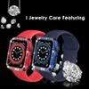 Voor Apple Watch Series 6 5 4 SE 3 2 1 Case Bling Crystal Diamonds PC Beschermende Bumper Cover Case voor Iwatch 38mm 40mm 42mm 44mm