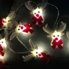 1.6m 10LED Snowman Elk Christmas Tree LED Garland String Light ChristmasDay Decoration For Home 2022 Ornaments Natal NewYear