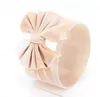 Gold Velvet Baby Headband Big Bows Turban Elastic Solid Hairband Newborn Girls Headwrap Baby Hair Accessories 14 Colors