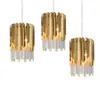 Small Round Gold k9 Crystal Modern Led Chandelier Lamps for Living Room Kitchen Dining Room Bedroom Bedside Luxury Indoor Lighting