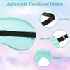 Storage Bags Silk Sleep Eye Mask Smooth Soft For Children With Adjustable Shoulder Strap Lens Hood,4 Pieces