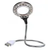 Mini Portable 18 Led USB Lampe de Bureau Ordinateur Portable Table liseuse Loupe Forme Maison Chambre Décor Éclairage
