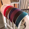 1pc Plastic Fashion Canvas Wide Hoofdband Band Hoofddeksels Bezel Accessoires voor Vrouw Satin Covered Hars Hairbands