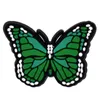 Grossist Insekt Färgglada fjärilar Jibbitz för Croc PVC Skoberlocker Spännen Modetillbehör Mjukt gummi PVC
