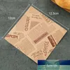 100 pçs / lote de alimentos grau de grau de papel de embalagem de papel de embalagem de papel para pão sanduíche hambúrguer frita pelagem de papel de cozimento acessórios de fábrica preço de design de especialista