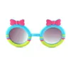 Lovely Kids Candy Bowtie Sunglasses Round Frame With Cute Bow Tie Fashion Girls Beautiful Colors Glasses