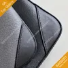 5A最高品質のメッセンジャーバッグスタイリッシュなシンプルな男性ファッションカジュアルフラワーグリッドキャンバスコイン財布フラップクロスボディショルダーバッグB074-1（50017 50027 69443）BAG0001