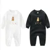 100 % modische Luxus-Baumwoll-Babyspielanzug für Kinder, Neugeborene, Kleinkinder, Kleinkinder, kurze Designer-Ärmel-Overalls, Sommer-Kletterkleidung