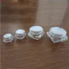 50X 5g 10g 15g 30g Portable plastic jar clear pot for nail art glitters mini small make up cream cosmetic containergood