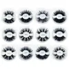 Yeni Kabarık Kirpikler 25mm Vizon Kirpik Vizon Lashes Toplu 3D Vizon Lashes 8D Uzun Kıvırcık Kirpik Uzatma Yanlış Kirpik Toptan HH22B