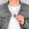 Archange St.Michael gardien acier inoxydable or hommes colliers pendentifs chaîne pour garçon mâle bijoux créativité cadeau entier