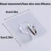 1Pc Hooks Transparent Strong Self Adhesive Door Wall Hangers Hook Suction Heavy Load Rack Cup Sucker Kitchen Bathroom RRE11841