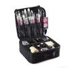Organguador de maquillaje impermeável partição de viagem armazenamento profissional cosmético quadrado pequeno caso maquiagem caixa de maquiagem
