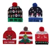 11 colori per adulti bambini cappelli natalizi lavorati a maglia berretti per parrucche colorato luminoso cappello mas di fascia alta per le decorazioni anziane nave libera 2 pezzi
