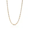 Tiff Women's Sterling Silver Necklace 925 HardwearシリーズチェーンリンクタリスマンスモールUタイプの高級ブランドジュエリー318E