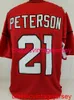 Maglia da calcio cucita su misura per uomo e donna, gioventù Patrick Peterson, ricamo personalizzato, qualsiasi nome, numero XS-5XL 6XL