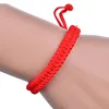 2021 Flickor Armband 100 st Lucky China Red Rope Beads National Style Kabbalah String Flätad Vänskap Justerbar Armband