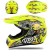 3 cadeaux course tout-terrain rcycle DOT cross Dirt Bike casque intégral Vintage Casco Motocross