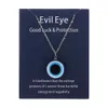 1PC Blue Glass Evil Eye Pendants Halsband för kvinnor Män Turkiet Lucky Necklace Choker smycken Tillbehör2762707