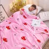 柔らかい暖かいふわふわのシャギーベッドソファーベッドスプレッド子供の安全寝具シートを投げる家の装飾快適な毛布F0243 210420