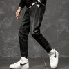 Jeans pour hommes hommes noir Slim Fit Stretch épais tendance Harlan chaud décontracté polaire pantalon grande taille vêtements