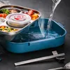 Dinner program Sätter rostfritt stål lunchlåda för barn lagring isolerad behållare japanska mellanmål frukost bento med sopp kopp