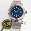 Gf A17318101C1A1 A2824 Automatisk mens Klocka 43mm Blue Dial Stick Markörer Rostfritt Stål Armband Super Edition Eta Klockor Puretime A37B2