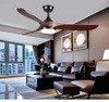 Solid Wood Nordic Ceiling Fan 60 Inch Unlit Dining Room Living Household Lamp With Retro Wind Fans