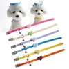 Cat Collars Leads Kleine Dog Metalen Gesp PU met Bell Macaron Donuts Kraag Fancy Necklace Honden Kitten Hals Strip Pet Puppy Accessoire