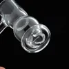 Halve las roken accessoires platte Terp Terp Slurper Quartz Banger met afgeschuinde rand en grote luchtstroom Beter Gebruik 4 parels Duidelijke Gezamenlijke kom 20mm Dia 70mm Lengte 807