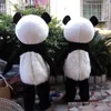 Costume della mascotte del grande panda di Halloween Personaggio a tema animale dei cartoni animati di alta qualità Costumi di fantasia per feste di carnevale di Natale Vestito per adulti