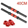 Akcesoria 40/50 CM Fitness Dumbbell Rod Solid Stal Podnoszenie Bar do Siłownia Strona główna Trening Workout Barbell Uchwyt Urządzenia