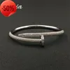 Donia jewelry luxury bangle party European and American fashion large nail classic microinlaid zircon designer bracelet gift9297238