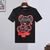 Plein Bear T Shirt Mens Designer Tshirts Rhinestone Skull Men T-shirty Klasyczne wysokiej jakości streetwear Hip Hop Tshirt Casual Top Tees Pb 16100